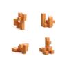 PIXIO-16 Light Brown Color Series Magnetic Blocks Building Set 16pcs with Free App, Stress Relief Building Blocks, Magnets for Kids, Pixel Art Desk Toy, Fidget Toys view 3