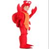 Fun Costumes Kid's Crab Costume | Ocean Animal Bodysuit with Hood Headpiece | Shellfish Jumpsuit | Sea Creature Dress Up - X-Small - Red view 3
