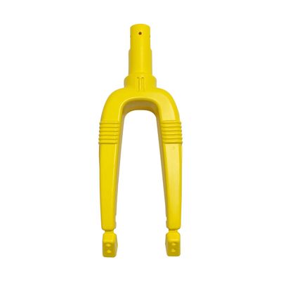 Big Wheel Replacement Parts - Front Fork in Yellow - Replacement Part for 16 Big Wheel Trike Racer, Clicker - Made in USA
