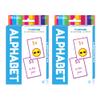 BAZIC Products Alphabet Flash Cards, with Picture ABCs Letters Uppercase Lowercase Flashcards (36/Pack), 2-Packs view 1