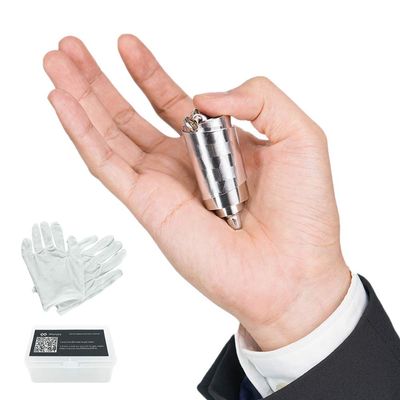 Kensally Xfunjoy 43.30"/110cm Silver Magic Appearing Cane Magic Staff with Free Gloves and Video Turorial for Professional Magician Stage Street Magic Performance