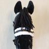 Black Friesian Hobby Horse on a Stick with Bridle for Children 4-10 Years view 4