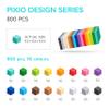 PIXIO-800pcs Magnetic Blocks - Pixel Art Building Toys - Open Ended Toys - Geek Gifts - Display Desk Toys for Office for Adults - Tiny Magnet Blocks view 3