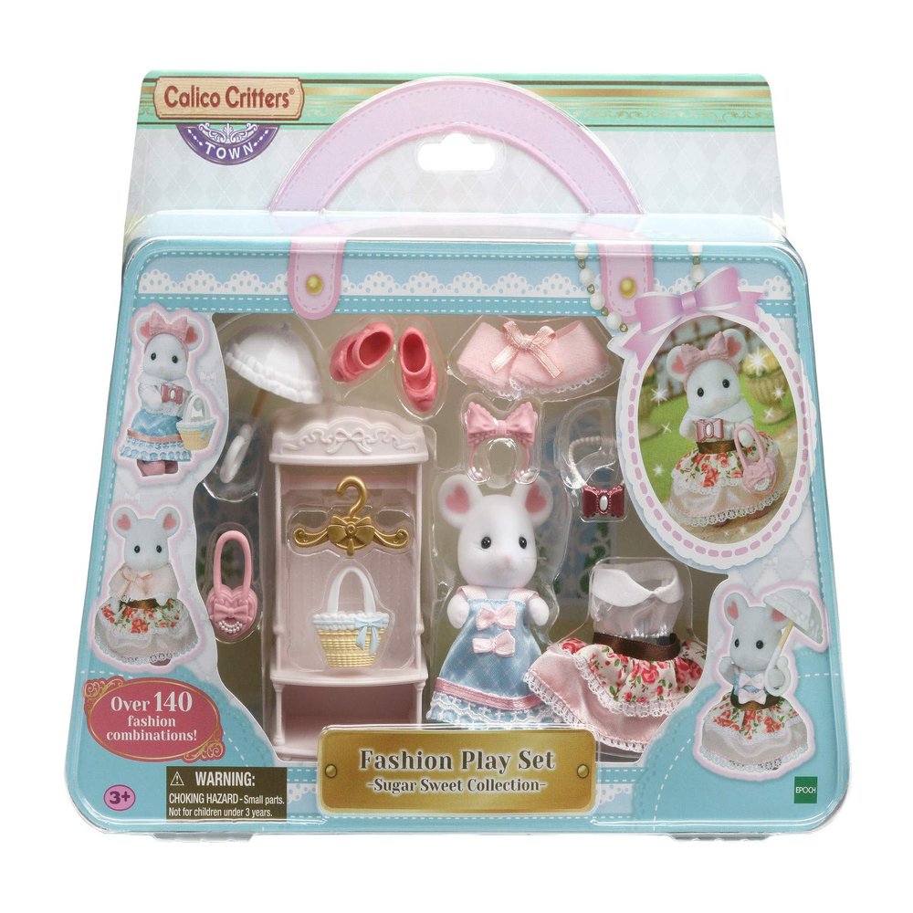 Calico Critters Fashion Playset, Town Girl Series - Sugar Sweet Collection - Unleash Fashion Creativity with This Stylish Playset!