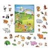 Magnetic Portable Playboard Cute Zoo Ainimal Magnets Create Scene for Learning Travel Toy (51 Pcs) view 1