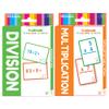 BAZIC Products Multiplication & Division Flash Cards, Educational Flash Cards for Kids, Math Flash Cards, Ideal for Math Learning Practice at Home or School, 36 Cards, 2-Pack view 1