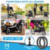 2 Inner Tube Tire Replacements 16" x 1.5/1.75/1.95/2.125 for Jogging Stroller - Compatible w/All Brands: BoB Revolution Flex/Pro/SE/SU, Graco, Go Jogging, Thule Urban Glide & More by Mata1-USA view 2
