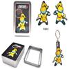 3Pcs Key Ring Set, Korean Robot Character for Room Decor Christmas, Marry Cane-Robot TaekwonV Figure Keyholder view 3