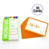 BAZIC Products Addition, Substruction, Multiplication & Division Flash Cards, Educational Flash Cards for Kids, Math Flash Cards, Ideal for Math Learning Practice at Home or School, 36 Cards, 4-Pack view 4