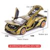 BDTCTK Lambo Sian FKP37 Car Model Toy 1:32 Child Sound and Light Pull Back Car Zinc Alloy Casting Toys for Kids Boy Girl Gift (Army Green) view 2