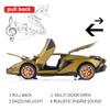 BDTCTK Lambo Sian FKP37 Car Model Toy 1:32 Child Sound and Light Pull Back Car Zinc Alloy Casting Toys for Kids Boy Girl Gift (Army Green) view 3