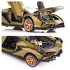 BDTCTK Lambo Sian FKP37 Car Model Toy 1:32 Child Sound and Light Pull Back Car Zinc Alloy Casting Toys for Kids Boy Girl Gift (Army Green) view 4