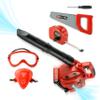 Toy Choi's 2 Pack Garden Toy -Toy Leaf Blower & Toy Chainsaw,Outside Pretend Play Garden Toy with Light Sound view 2