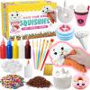 Insnug Paint Your Own Squishies Kit - Sensory Toys Squishy Painting Kit Stress Relief Squishies for Girl Kids Age 4 6 8 10 Slow Rising Squeeze Autism Toys Unicorn Gift Ice Cream Cake Milk Shake Donut view 1