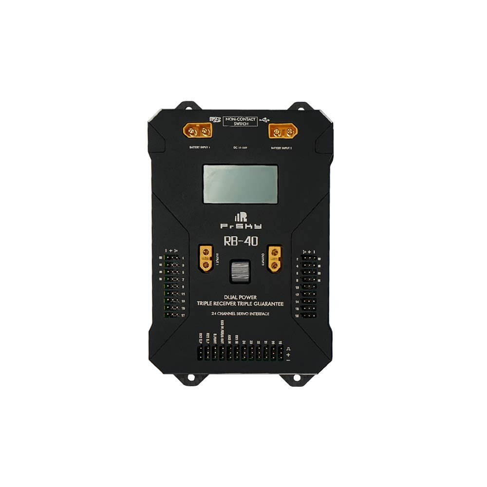 FrSky RB-40 Dual Power and Menu Scroll Button & LCD Screen
