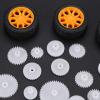 78pcs Worm Rack Kits Accessories Plastic Gears Pulley Belt Gear Shaft Belt DIY Set view 4