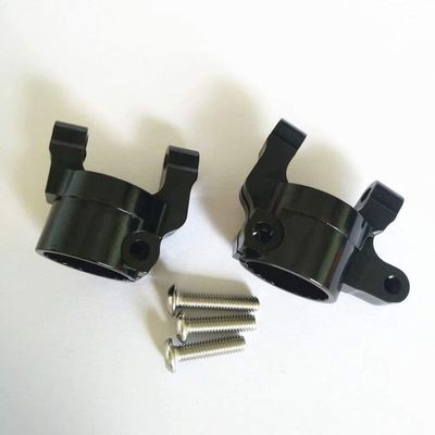 2pcs Aluminum Steering Knuckle Carriers C Hub Black for Axial SCX10 II AX31382