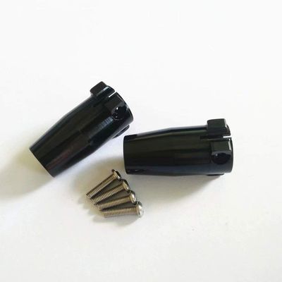 2pcs Aluminum Straight Axle Adapters Rear Axle Carriers Black for Axial SCX10 II 90046 90047 AX31383