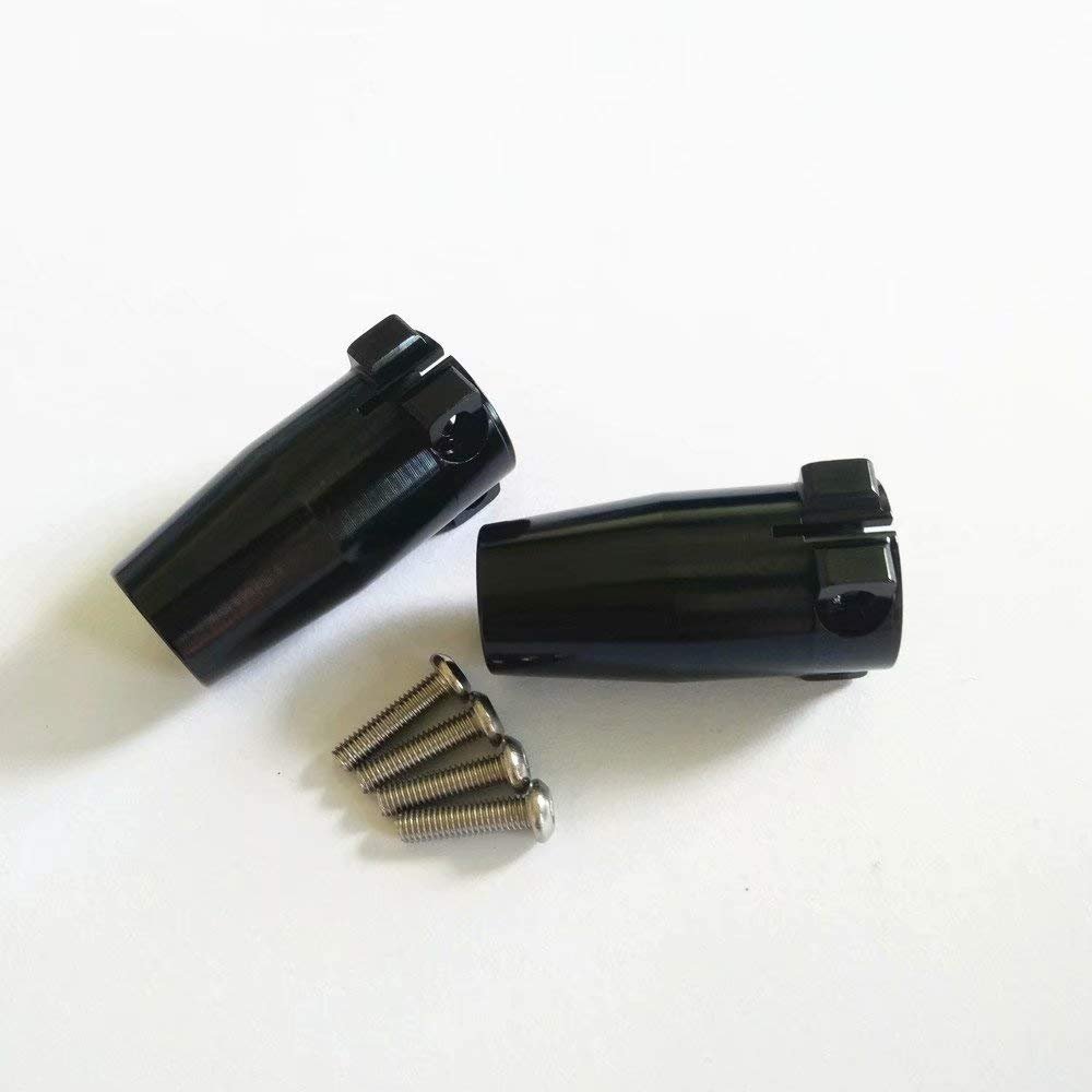2pcs Aluminum Straight Axle Adapters Rear Axle Carriers Black for Axial SCX10 II 90046 90047 AX31383
