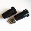 2pcs Aluminum Straight Axle Adapters Rear Axle Carriers Black for Axial SCX10 II 90046 90047 AX31383 view 2
