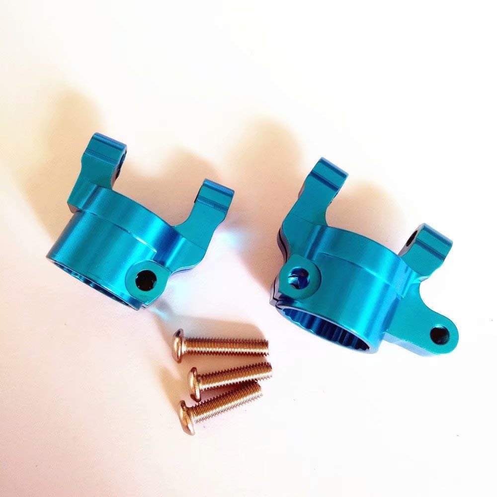 2pcs Aluminum Steering Knuckle Carriers C Hub Blue for Axial SCX10 II 90046 90047 AX31382