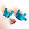2pcs Aluminum Steering Knuckle Carriers C Hub Blue for Axial SCX10 II 90046 90047 AX31382 view 1