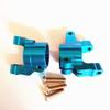 2pcs Aluminum Steering Knuckle Carriers C Hub Blue for Axial SCX10 II 90046 90047 AX31382 view 2