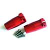 2pcs Aluminum Straight Axle Adapters Rear Axle Carriers Red for Axial SCX10 II 90046 90047 AX31383 view 2
