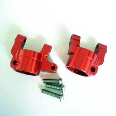 2pcs Aluminum Steering Knuckle Carriers C Hub Red for Axial SCX10 II 90046 90047 AX31382