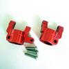 2pcs Aluminum Steering Knuckle Carriers C Hub Red for Axial SCX10 II 90046 90047 AX31382 view 1