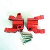 2pcs Aluminum Steering Knuckle Carriers C Hub Red for Axial SCX10 II 90046 90047 AX31382 view 2