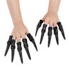 10pcs Halloween Costume Fingers Claws Fake Nails Set Crafted Creepy Horror Witch Fingernails view 2