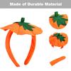 WILLBOND 2 Pieces Halloween Pumpkin Headbands Pumpkin Hair Hoops Hair Band Halloween Costume Party Headwear Accessory view 2