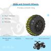 Aosom NO Power Kids Ride On Push Car, Ride Racer, Foot-to-Floor Sliding Car, Walking ATV Toy with Music, Lights, for 1.5-3 Years Old, Black view 4