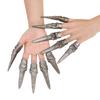 10pcs Halloween Costume Fingers Claws Fake Nails Set, Crafted Creepy Horror Witch Fingernails for Halloween Christmas Cosplay Costume Party view 1