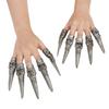 10pcs Halloween Costume Fingers Claws Fake Nails Set, Crafted Creepy Horror Witch Fingernails for Halloween Christmas Cosplay Costume Party view 2