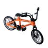 1/18 Diecast Bike Action Figure Toy,Mini Finger Mountain Bike Bicycle Art Crafts Desktop Decor - Orange view 1