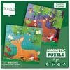 Scratch 276181155 Magnetic Forest Animals, fold-Out Book for Home and on The go, Puzzle for Children Aged 3 and Over, Green view 1