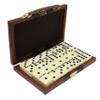 ERLLE - Premium Double 6 Dominoes Set, Jumbo Domino Set with Leather Case, Classic Domino Game for Adults & Kids, Travel-Friendly, Durable & Easy to Read Tiles view 1