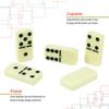 ERLLE - Premium Double 6 Dominoes Set, Jumbo Domino Set with Leather Case, Classic Domino Game for Adults & Kids, Travel-Friendly, Durable & Easy to Read Tiles view 4