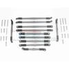 GPM Alum Adjustable Upper & Lower Suspension Links (31Pcs) Set Grey : TRX-6 view 1