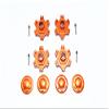 GPM Racing Aluminum Wheel Hex +6mm + Wheel Lock (12Pcs) Orange : Limitless view 1