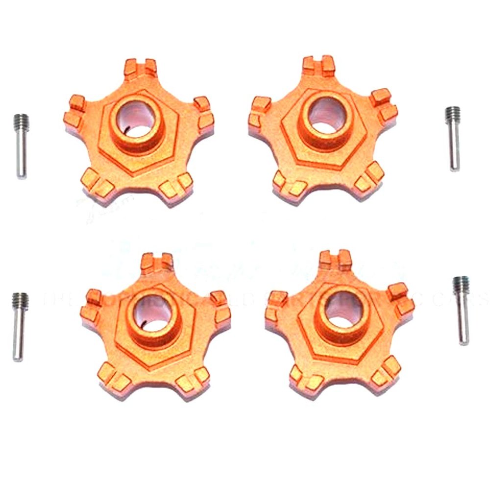 GPM Aluminum Wheel Hex +6mm (8Pcs) Set Orange : Arrma Infraction 6S BLX