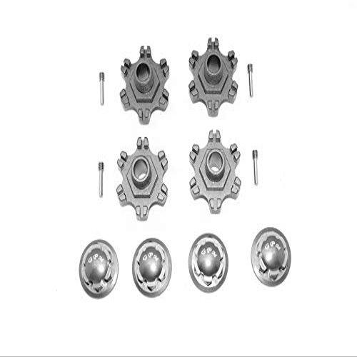 GPM for ARRMA 1/7 Limitless All-Road ARA109011 Aluminum Wheel HEX (+6MM)+Wheel Lock -12PC Set (Gray)