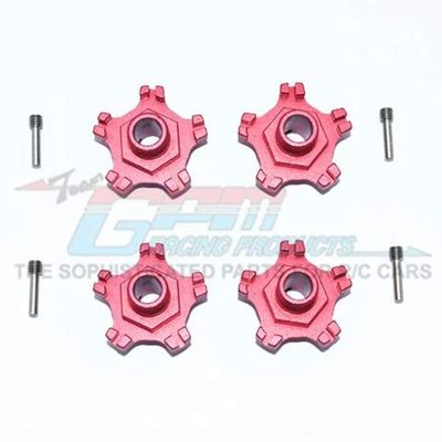 GPM Aluminum Wheel Hex +6mm (8Pcs) Set Red : Arrma Infraction 6S BLX