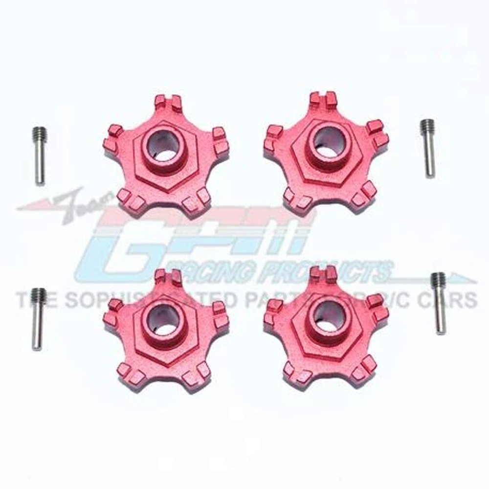 GPM Aluminum Wheel Hex +6mm (8Pcs) Set Red : Arrma Infraction 6S BLX