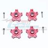 GPM Aluminum Wheel Hex +6mm (8Pcs) Set Red : Arrma Infraction 6S BLX view 1