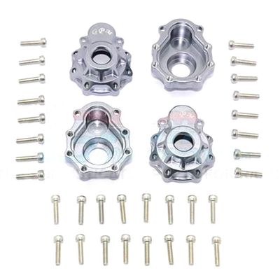GPM Alum Outer Portal Drive Housing Front Or Rear (4Pcs) Set Grey : TRX-4