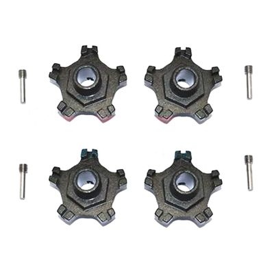 GPM Aluminum Wheel Hex +6mm (8Pcs) Set Black : Arrma Infraction 6S BLX