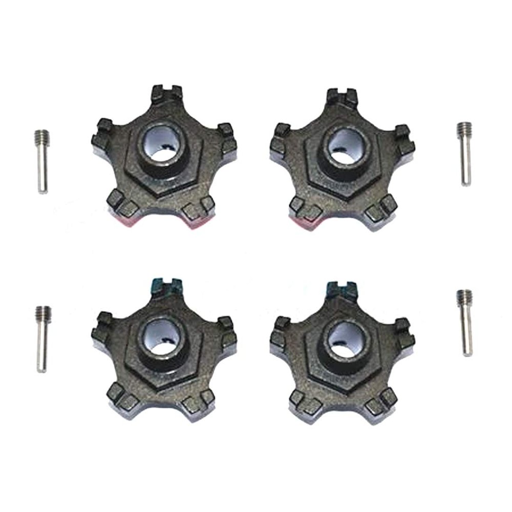 GPM Aluminum Wheel Hex +6mm (8Pcs) Set Black : Arrma Infraction 6S BLX